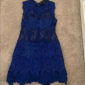 Blue lace dress